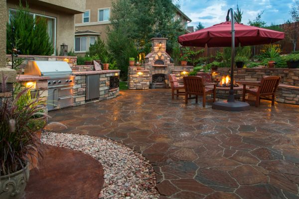 Stone Patio Construction in Simi Valley